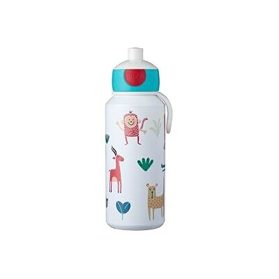 Mepal Láhev na pití Pop-up Campus Lahev na vodu Neprotékající láhev do školy znovu použitelná bez BPA a vhodná do myčky nádobí 400 ml Animal Friends Mepal Láhev na pití Pop-up Campus Lahev na vodu Neprotékající láhev do školy znovu použitelná bez BPA a vhodná do myčky nádobí 400 ml Animal Friends