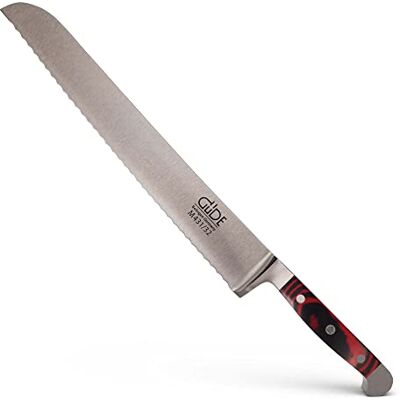 Güde Solingen – kovaný nůž na chléb, 32 cm, Micarta, ALPHA MIKARTA, dvojitá zátka, handmade Germany Güde Solingen – kovaný nůž na chléb, 32 cm, Micarta, ALPHA MIKARTA, dvojitá zátka, handmade Germany