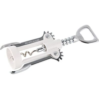 Fackelmann Vývrtka s otvírákem na láhve 16,5 cm v bílé/stříbrné, plast, 16,5 x 7,9 x 3,8 cm, 49786 Fackelmann Vývrtka s otvírákem na láhve 16,5 cm v bílé/stříbrné, plast, 16,5 x 7,9 x 3,8 cm, 49786