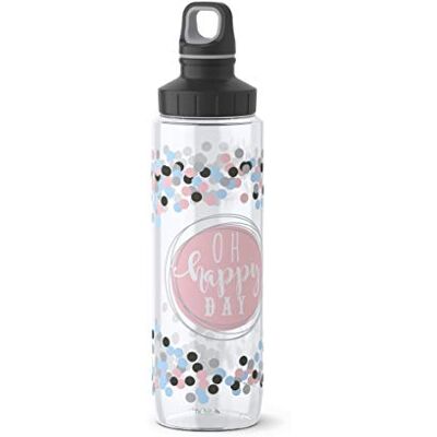 Emsa 518309 tritanová láhev na pití Drink2Go Tritan, 0,7 litru, šroubovací uzávěr, 100% těsní, nepropustná, lze mýt v myčce, Happy Day Emsa 518309 tritanová láhev na pití Drink2Go Tritan, 0,7 litru, šroubovací uzávěr, 100% těsní, nepropustná, lze mýt v myčce, Happy Day