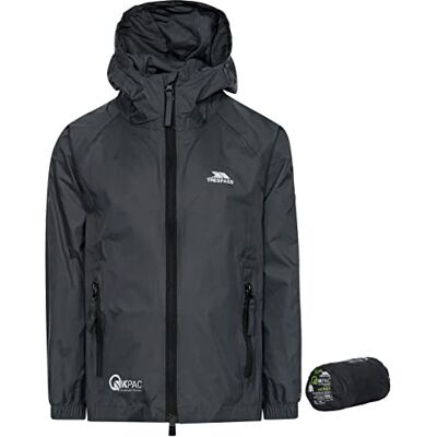 Trespass Dětská unisex bunda Qikpac kompaktní, srolovatelná nepromokavá bunda do deště Trespass Dětská unisex bunda Qikpac kompaktní, srolovatelná nepromokavá bunda do deště