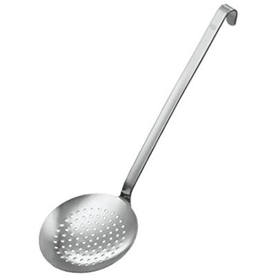 RÖSLE Háček pěnová lžíce Ø 12 cm, ušlechtilá ocel 18/10, plochá a hrubě děrovaná, gastrokvalita, vhodné do myčky nádobí, 10052 RÖSLE Háček pěnová lžíce Ø 12 cm, ušlechtilá ocel 18/10, plochá a hrubě děrovaná, gastrokvalita, vhodné do myčky nádobí, 10052