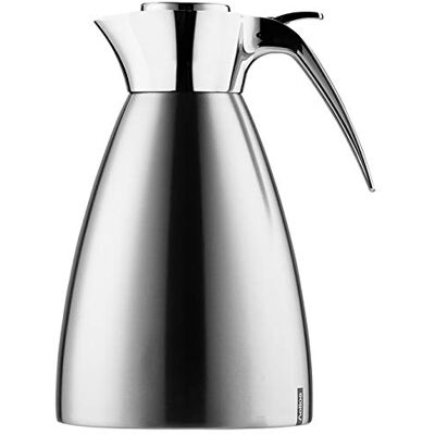 Helios Supreme Edelstahl-Isolierkanne 1,5L – 6h Heiß Hält Getränke heiß & kalt Bruchsicher & Spülmaschinenfest Einfache Einhandbedienung, Matt Helios Supreme Edelstahl-Isolierkanne 1,5L – 6h Heiß Hält Getränke heiß & kalt Bruchsicher & Spülmaschinenfest Einfache Einhandbedienung, Matt
