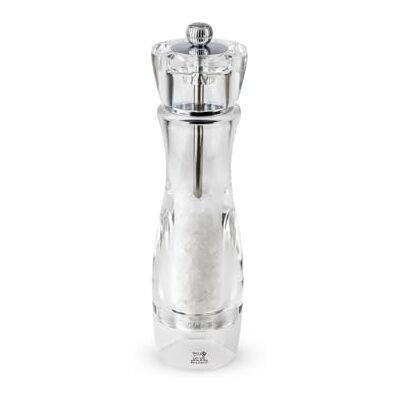 Peugeot mlýnek na sůl Vittel 23 cm ocelový mlýnek klasické nastavení stupně mletí akryl průhledný Peugeot mlýnek na sůl Vittel 23 cm ocelový mlýnek klasické nastavení stupně mletí akryl průhledný