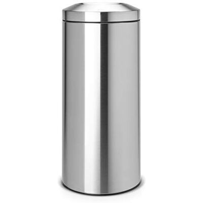 Brabantia Koš na papír 'Le Tube' 30L se zinkovou vložkou (vysoký kroužek víka) Matt Steel Brabantia Koš na papír 'Le Tube' 30L se zinkovou vložkou (vysoký kroužek víka) Matt Steel