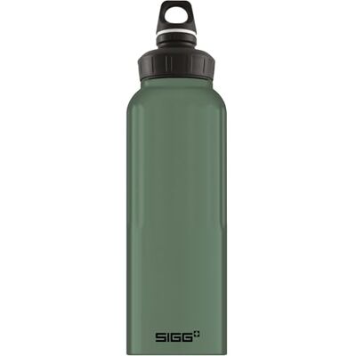 Sigg Hliníková láhev na pití sportovní láhev WMB Traveller Leaf Green certifikováno klimaticky neutrální sycené nápoje zabezpečená proti vytečení, lehká jako pírko, bez BPA Outdoor Sport Sigg Hliníková láhev na pití sportovní láhev WMB Traveller Leaf Green certifikováno klimaticky neutrální sycené nápoje zabezpečená proti vytečení, lehká jako pírko, bez BPA Outdoor Sport