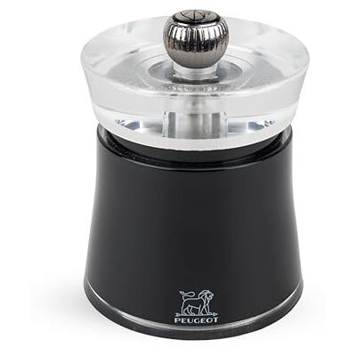 Peugeot Mlýnek na pepř Bali 9 cm ocelový mlýnek klasické nastavení stupně mletí akryl černý Peugeot Mlýnek na pepř Bali 9 cm ocelový mlýnek klasické nastavení stupně mletí akryl černý