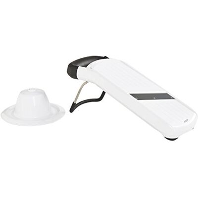 OXO Jednoduchý a snadno použitelný kráječ zeleniny Good Grips z ušlechtilé oceli, bílý OXO Jednoduchý a snadno použitelný kráječ zeleniny Good Grips z ušlechtilé oceli, bílý