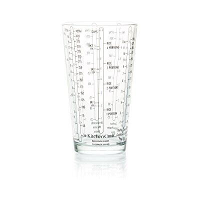 KitchenCraft Skleněná odměrka na mokré / suché přísady , 425 ml KitchenCraft Skleněná odměrka na mokré / suché přísady , 425 ml