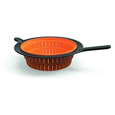 Fiskars Síto, Ø 26 cm, plast/silikon, funkční tvar, černá/oranžová, 1027304 Fiskars Síto, Ø 26 cm, plast/silikon, funkční tvar, černá/oranžová, 1027304