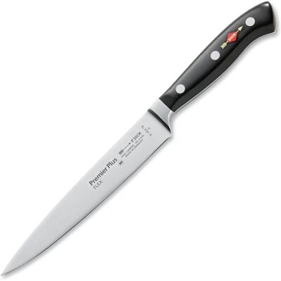 Dick F. Filetovací nůž, filetovací nůž, Premier Plus (nůž s čepelí 18 cm, X50CrMoV15 ocel, nerezový, 56° HRC) 81454182, černý, 27 x 2 x 1 cm Dick F. Filetovací nůž, filetovací nůž, Premier Plus (nůž s čepelí 18 cm, X50CrMoV15 ocel, nerezový, 56° HRC) 81454182, černý, 27 x 2 x 1 cm
