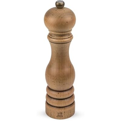 Peugeot Paříž Antique ruční mlýnek na sůl, klasické nastavení stupně mletí, výška: 22 cm, dřevo/patina, hnědá, 30988, antika Peugeot Paříž Antique ruční mlýnek na sůl, klasické nastavení stupně mletí, výška: 22 cm, dřevo/patina, hnědá, 30988, antika