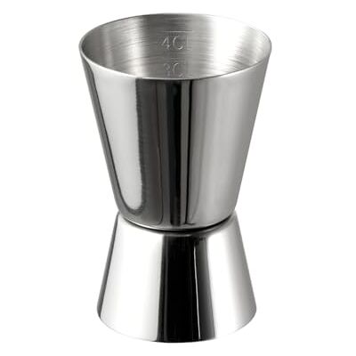 APS 93120 Barmaß, 2 cl / 4 cl Doppelmaß, Innenmaße 1 cl / 3 cl, hochwertiges Barmaß, lebensmittelecht, spülmaschinenfest, Jigger zum Abmessen von Zutaten für Cocktails, Edelstahl, Gravur innen APS 93120 Barmaß, 2 cl / 4 cl Doppelmaß, Innenmaße 1 cl / 3 cl, hochwertiges Barmaß, lebensmittelecht, spülmaschinenfest, Jigger zum Abmessen von Zutaten für Cocktails, Edelstahl, Gravur innen