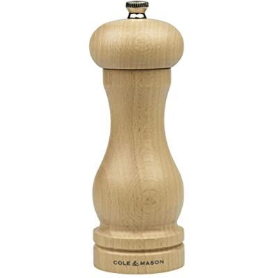 Cole & Mason HA0624P Beech Capstan mlýnek na pepř, přírodní bukové dřevo, 165 mm, Precision+, obsahuje 1 x mlýnek na pepř Cole & Mason HA0624P Beech Capstan mlýnek na pepř, přírodní bukové dřevo, 165 mm, Precision+, obsahuje 1 x mlýnek na pepř