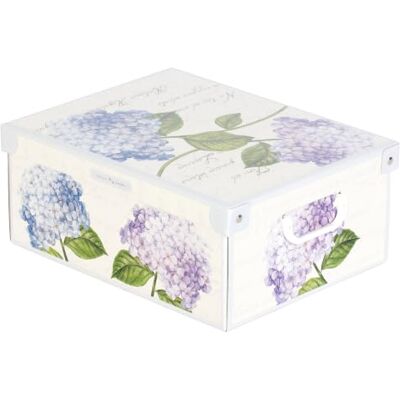 Lavatelli Kanguru úložný box Midi, motiv: Hortenzie, lepenka, vícebarevné, 32 x 42 x 17,5 cm Lavatelli Kanguru úložný box Midi, motiv: Hortenzie, lepenka, vícebarevné, 32 x 42 x 17,5 cm