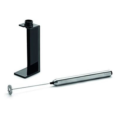 Weis Napěňovač mléka elektrický se stojanem ušlechtilá ocel/silikon stříbro, rozměry: 2,5 cm x 2,5 cm x 25 cm, 18420 Weis Napěňovač mléka elektrický se stojanem ušlechtilá ocel/silikon stříbro, rozměry: 2,5 cm x 2,5 cm x 25 cm, 18420