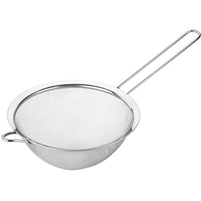 Tala Kuchyňské sítko z ušlechtilé oceli 20 cm, s jemnými oky na mytí, odkapávání a prosévání ovoce, zeleniny, rýže a přísad do pečiva, vhodné do myčky Tala Kuchyňské sítko z ušlechtilé oceli 20 cm, s jemnými oky na mytí, odkapávání a prosévání ovoce, zeleniny, rýže a přísad do pečiva, vhodné do myčky