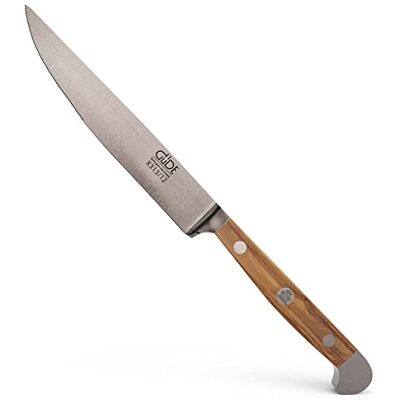 Güde Solingen – steakový nůž vykovaný, 12 cm, olivové dřevo, ALPHA OLIVE, dvojitá korunka, ruční výroba Germany Güde Solingen – steakový nůž vykovaný, 12 cm, olivové dřevo, ALPHA OLIVE, dvojitá korunka, ruční výroba Germany