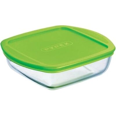Pyrex &Store Cook čtvercový zapékací mísa s poklicí (20 x 17 cm, 1 l Pyrex &Store Cook čtvercový zapékací mísa s poklicí (20 x 17 cm, 1 l