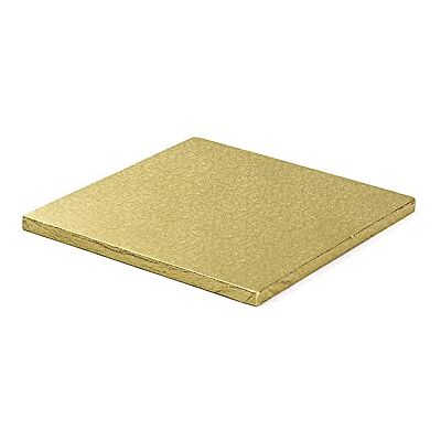 Decora 0931713 čtvercová dortová deska zlatá cm 30 x 1,2 H Decora 0931713 čtvercová dortová deska zlatá cm 30 x 1,2 H