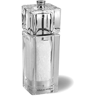 Cole & Mason H33502P Cube mlýnek na sůl, akryl, 145 mm, Precision+ keramický mlýnek, obsahuje 1 x mlýnek na sůl Cole & Mason H33502P Cube mlýnek na sůl, akryl, 145 mm, Precision+ keramický mlýnek, obsahuje 1 x mlýnek na sůl