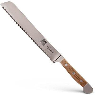 Güde Solingen nůž na chléb kovaný pro leváky, 21 cm, dubové dřevo, ALPHA FASSEICH, dvojitá hlava, ruční výroba Germany Güde Solingen nůž na chléb kovaný pro leváky, 21 cm, dubové dřevo, ALPHA FASSEICH, dvojitá hlava, ruční výroba Germany