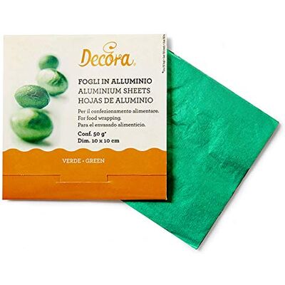 Decora 0796209 PRALINENFOLIE GRÜN 50G 10 X 10 cm 150ST Decora 0796209 PRALINENFOLIE GRÜN 50G 10 X 10 cm 150ST
