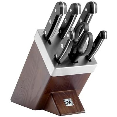 ZWILLING 36133-000-0 Gourmet Samosvorný nůž blok, tmavě hnědý, 7dílný ZWILLING 36133-000-0 Gourmet Samosvorný nůž blok, tmavě hnědý, 7dílný