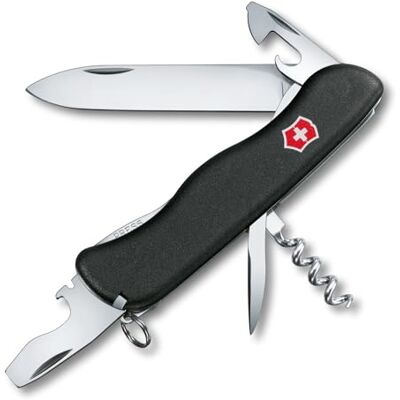 Victorinox Švýcarský kapesní nůž, piknik, Swiss Army Knife, Multitool, 11 funkcí, šroubovák, aretační čepel, černý Victorinox Švýcarský kapesní nůž, piknik, Swiss Army Knife, Multitool, 11 funkcí, šroubovák, aretační čepel, černý