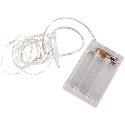 Rayher Mini LED světelný řetěz s drátem a časovačem, teplá světle žlutá, 220 cm, 20 LED žárovek, pro vnitřní použití, flexibilní, ohebný, na baterie, 69169159 Rayher Mini LED světelný řetěz s drátem a časovačem, teplá světle žlutá, 220 cm, 20 LED žárovek, pro vnitřní použití, flexibilní, ohebný, na baterie, 69169159