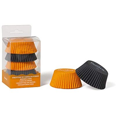 Decora , 0339645 oranžové a černé formy na pečení, pohodlné formy na pečení, servírování a darování muffinů, žáruvzdorné do 220 °C, v praktickém blistrovém balení. Decora , 0339645 oranžové a černé formy na pečení, pohodlné formy na pečení, servírování a darování muffinů, žáruvzdorné do 220 °C, v praktickém blistrovém balení.