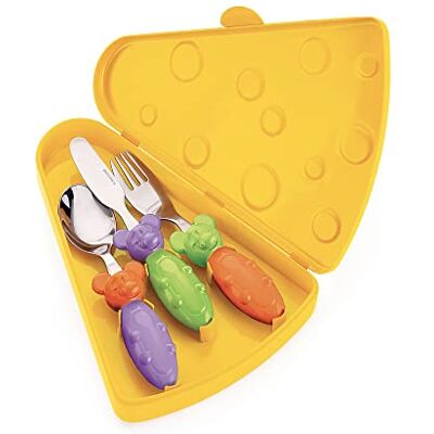 Guzzini Bimbi, dětský příbor Tip Top Tap různé barvy, 21 x 18,3 x v 3,6 cm 07510052 Guzzini Bimbi, dětský příbor Tip Top Tap různé barvy, 21 x 18,3 x v 3,6 cm 07510052