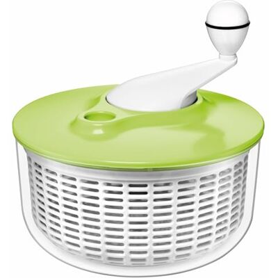 Silit Odstředivka na salát 25 cm, plast, plastové sítko, mechanismus kliky, otvor víka pro přívod vody, funkce odtoku, vhodná do myčky, protiskluzová guma na dně, zelená Silit Odstředivka na salát 25 cm, plast, plastové sítko, mechanismus kliky, otvor víka pro přívod vody, funkce odtoku, vhodná do myčky, protiskluzová guma na dně, zelená