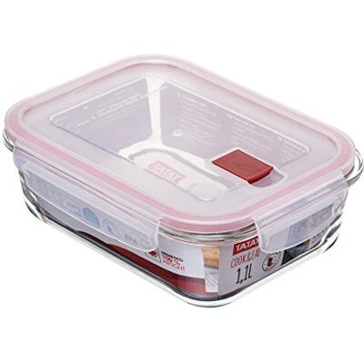 TATAY Skleněná nádoba Cook & Eat bez BPA Clip-víko s parním ventilem TATAY Skleněná nádoba Cook & Eat bez BPA Clip-víko s parním ventilem