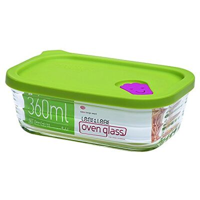 LocknLock Oven Skleněná dóza na uchovávání potravin WAVE STEAM HOLE se silikonovým víkem, 360 ml, hranatá, kompletně vhodná do ledničky, mrazáku, borosilikátové sklo, vhodná do trouby a mikrovlnné LocknLock Oven Skleněná dóza na uchovávání potravin WAVE STEAM HOLE se silikonovým víkem, 360 ml, hranatá, kompletně vhodná do ledničky, mrazáku, borosilikátové sklo, vhodná do trouby a mikrovlnné