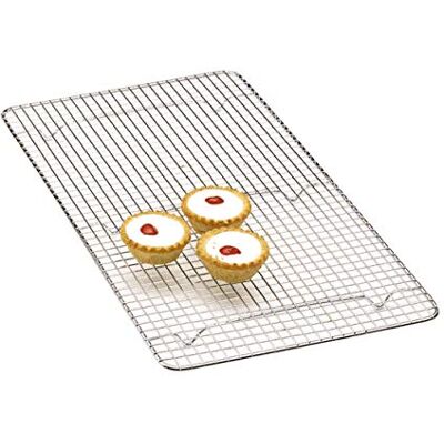 KitchenCraft Kuchen-Kühlgestell / Untersetzer mit verchromter Oberfläche, rechteckig, 45,5 x 26 cm KitchenCraft Kuchen-Kühlgestell / Untersetzer mit verchromter Oberfläche, rechteckig, 45,5 x 26 cm