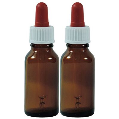 mikken Viva-Haushaltswaren Gabriele Hesse e.K. 2 lahve na pipety 20 ml, lékárnické lahve v hnědém skle, vč. 2 popisovacích etiket mikken Viva-Haushaltswaren Gabriele Hesse e.K. 2 lahve na pipety 20 ml, lékárnické lahve v hnědém skle, vč. 2 popisovacích etiket