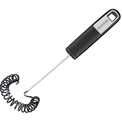 Fackelmann Spiralbesen 27 cm SENSE, praktischer Küchenhelfer mit Funktionsteil aus Edelstahl & Silikon, Schneebesen für beschichtete Pfannen & Töpfe (Farbe: Silber/Schwarz), Menge: 1 Stück Fackelmann Spiralbesen 27 cm SENSE, praktischer Küchenhelfer mit Funktionsteil aus Edelstahl & Silikon, Schneebesen für beschichtete Pfannen & Töpfe (Farbe: Silber/Schwarz), Menge: 1 Stück