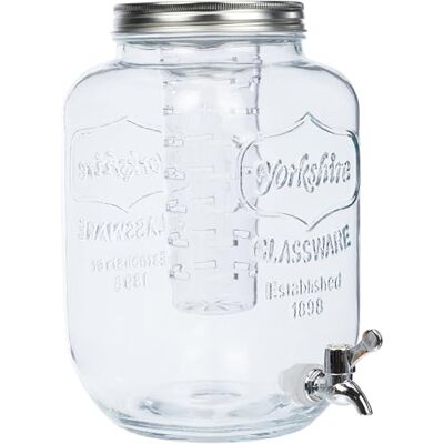 KitchenCraft Zásobník nápojů, dávkovač nápojů ze skla s vodním vajíčkem, Homemade Collection, transparentní, objem 7,5 litrů, 1 kus KitchenCraft Zásobník nápojů, dávkovač nápojů ze skla s vodním vajíčkem, Homemade Collection, transparentní, objem 7,5 litrů, 1 kus