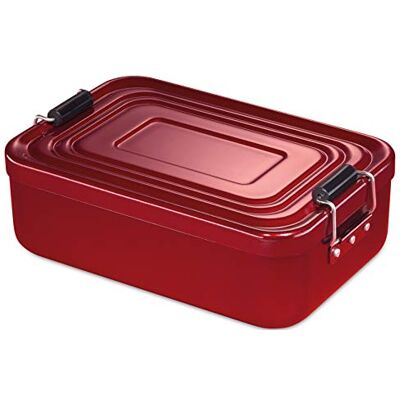 Küchenprofi Lunchbox červený, 18 x 12 x 5,5 cm, eloxovaný hliník Küchenprofi Lunchbox červený, 18 x 12 x 5,5 cm, eloxovaný hliník