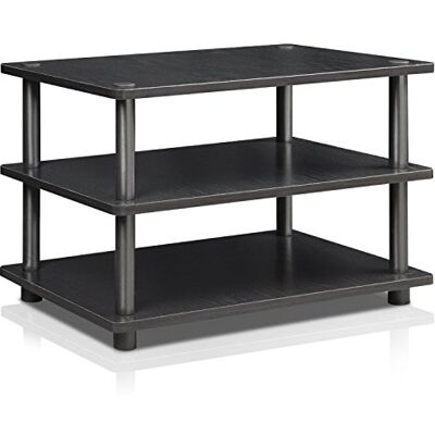 Furinno TV skříň se 3 odkládacími plochami, dřevo, černá, 37,08 x 59,94 x 41,15 cm Furinno TV skříň se 3 odkládacími plochami, dřevo, černá, 37,08 x 59,94 x 41,15 cm
