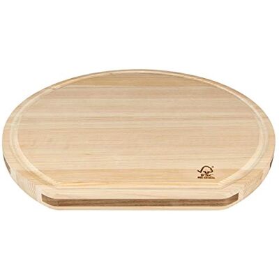 KAI Shun Oboustranné prkénko Hinoki D-Type oboustranně použitelné, zadní strana s okapem na šťávu japonský cypřiš rozměry 36 x 33 x 2,5 cm podložka na krájení dřevěné prkénko na krájení KAI Shun Oboustranné prkénko Hinoki D-Type oboustranně použitelné, zadní strana s okapem na šťávu japonský cypřiš rozměry 36 x 33 x 2,5 cm podložka na krájení dřevěné prkénko na krájení