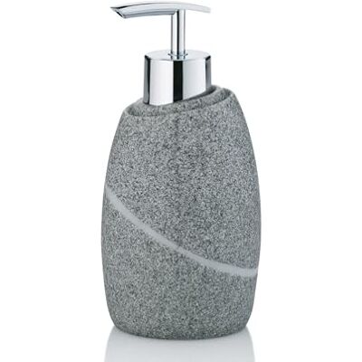 Kela Dávkovač mýdla 300 ml Talus, dávkovač mýdla šedý, vzhled přírodního kamene, láhev s pumpičkou, dávkovač prostředku na mytí doplňovatelný Kela Dávkovač mýdla 300 ml Talus, dávkovač mýdla šedý, vzhled přírodního kamene, láhev s pumpičkou, dávkovač prostředku na mytí doplňovatelný