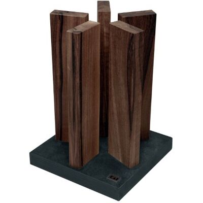 KAI Magnetický blok na nože Stonehenge z ořechového dřeva se žulovým dnem prémiové dřevo místo pro 10 nožů rozměry 21 x 21 x 28-30 cm KAI Magnetický blok na nože Stonehenge z ořechového dřeva se žulovým dnem prémiové dřevo místo pro 10 nožů rozměry 21 x 21 x 28-30 cm