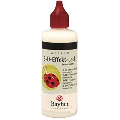 Rayher 38627000 3D efektní lak na vodní bázi, láhev 100 ml Rayher 38627000 3D efektní lak na vodní bázi, láhev 100 ml