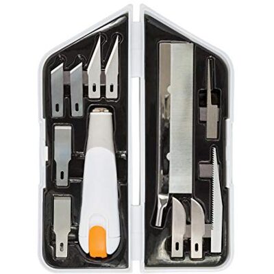 Fiskars Vysoce výkonný nůž/řezačka, 8dílná sada, celková délka: 21 cm Fiskars Vysoce výkonný nůž/řezačka, 8dílná sada, celková délka: 21 cm