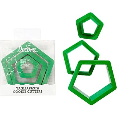 Decora 0255303 AUSSTECHER-Set FÜNFECK, 3-TLG CM1,5/3,5/5 H2,2CM Decora 0255303 AUSSTECHER-Set FÜNFECK, 3-TLG CM1,5/3,5/5 H2,2CM