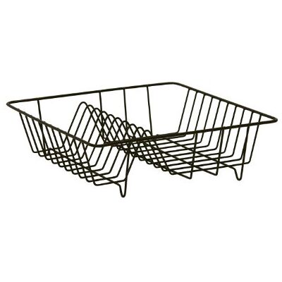 Axentia 250011 Odkapávací koš na nádobí odkapávací mřížka z drátu stojan na nádobí s plastovým potahem černý koš na nádobí 35 x 9,5 x 34 cm odkapávač na talíře a příbory kuchyňské pomůcky Axentia 250011 Odkapávací koš na nádobí odkapávací mřížka z drátu stojan na nádobí s plastovým potahem černý koš na nádobí 35 x 9,5 x 34 cm odkapávač na talíře a příbory kuchyňské pomůcky