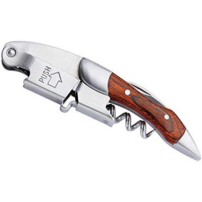 Cilio Legno vývrtka pro číšníky, dvoustupňová páka, nerezová ocel, 12 cm Cilio Legno vývrtka pro číšníky, dvoustupňová páka, nerezová ocel, 12 cm
