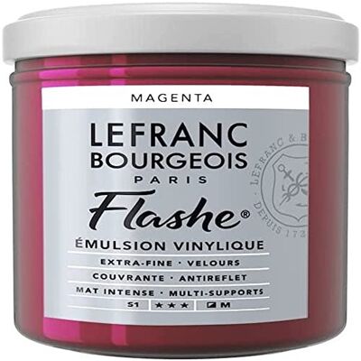 Lefranc Bourgeois 300554 Flashe akrylová barva & vinylová barva, vysoce pigmentovaná, elastická, stálá na světle, odolná proti stárnutí, matná, pro vnitřní i venkovní použití, květináč 125 ml magenta Lefranc Bourgeois 300554 Flashe akrylová barva & vinylová barva, vysoce pigmentovaná, elastická, stálá na světle, odolná proti stárnutí, matná, pro vnitřní i venkovní použití, květináč 125 ml magenta